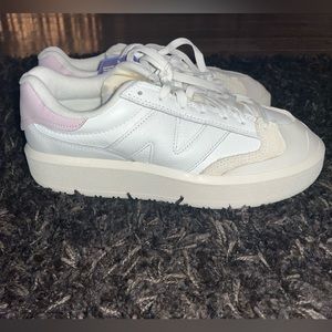 New Balance CT302 Sneakers (White & Purple/Pink) Womens size 10.5